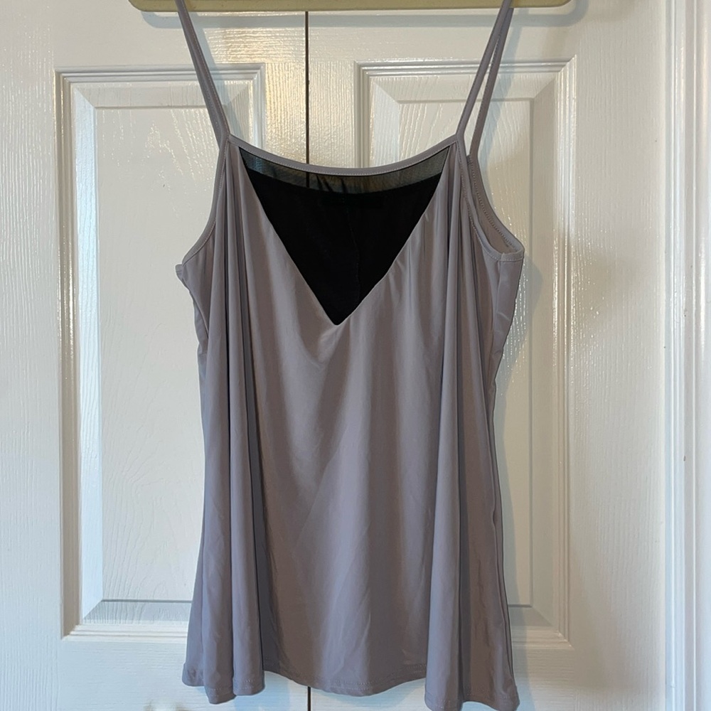 Boohoo Mesh Panel Tank Top